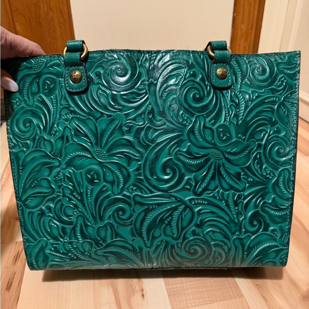 Patricia Nash Large Tooled Leather Tote NWT - Picture 4 of 16